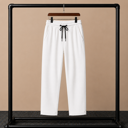 Zipper Polo Maroon T-Shirt  & White Pant COMBO SET Premium